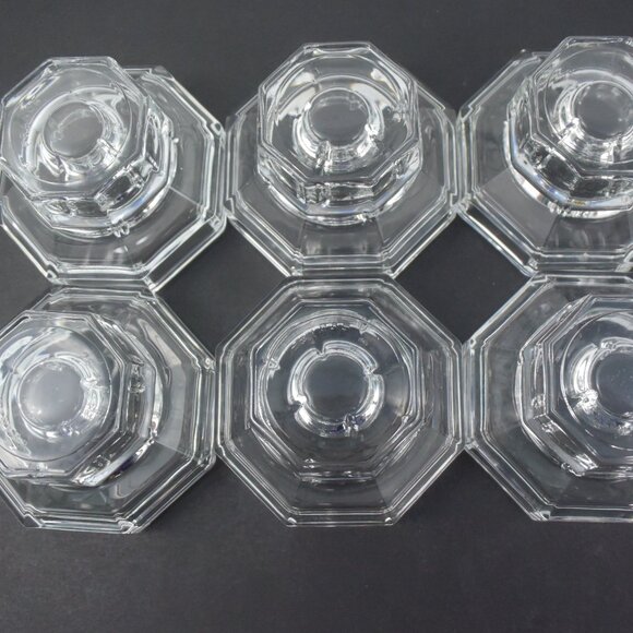 6 Vintage Luminarc/Arcoroc "Octime" Candle Holders - Picture 7 of 10